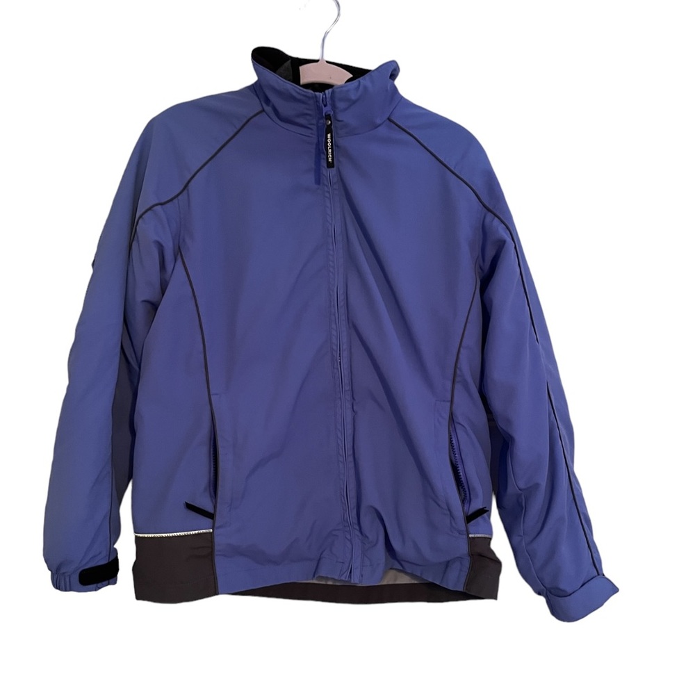 WOOLRICH BLUE MESH Lined  women’s WINDBREAKER JACKET with removable fleece liner